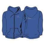 A2 Arts Children's Navy Zipped Hoodie