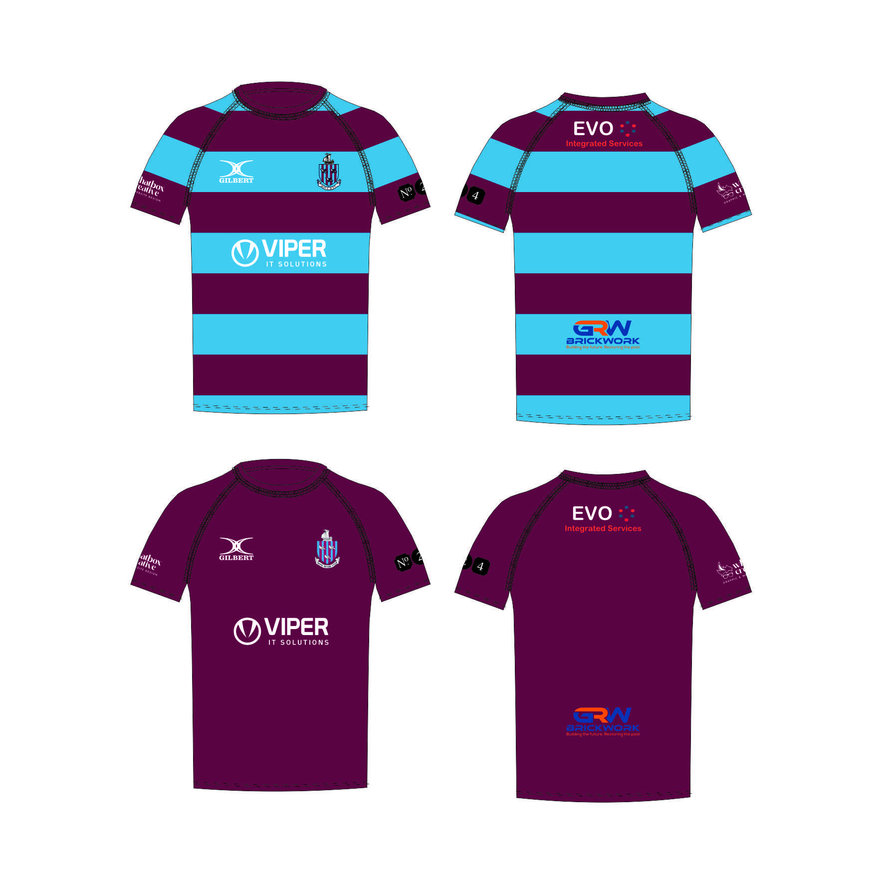 HOVE RUGBY REVERSIBLE SHIRT 2026 NEW HR Playing Shirts - Minis (pre order only) - Image 1